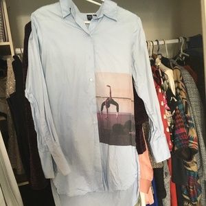 Oversized long sleeve shirt